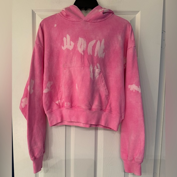 Sporty & Rich Pink Tie Dye Hoodie Size Small - Picture 4 of 10